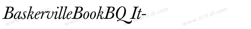 BaskervilleBookBQ It字体转换